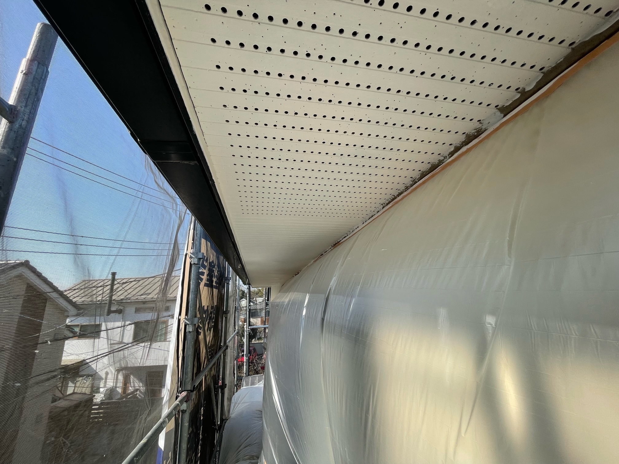  調布市　屋根 付帯部塗装　シーリング工事