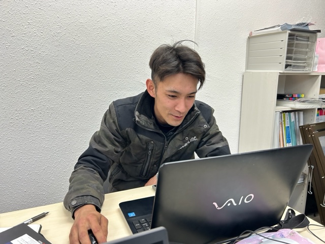 本日の事務所の1コマ