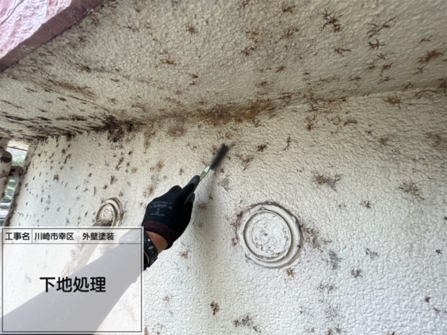 川崎市幸区　外壁付帯部塗装