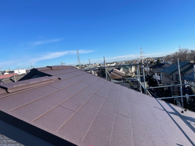 横浜市　都筑区　屋根葺き替え　外壁塗装　足場の解体