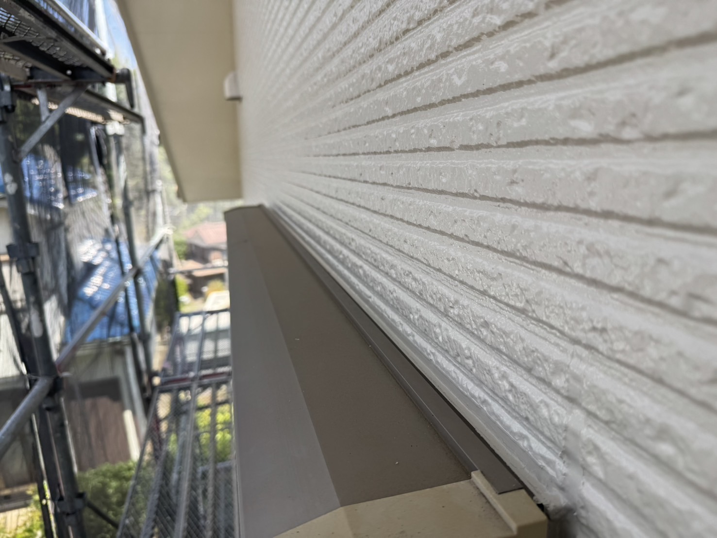 横浜市緑区｜スーパーセランフレックスJPN-02仕上がり確認！完了検査で最終チェック（外壁塗装工事）