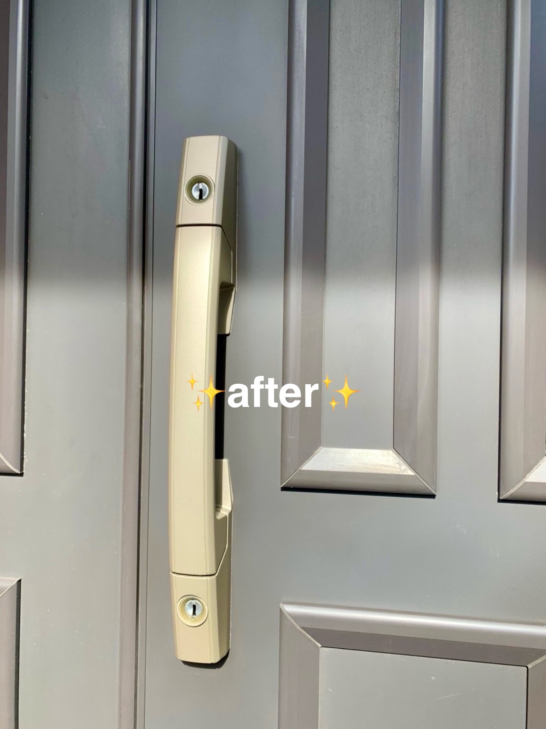 横浜市旭区｜玄関ドアノブのリペア塗装で新品同様に！ちょっとしたご依頼もお気軽に