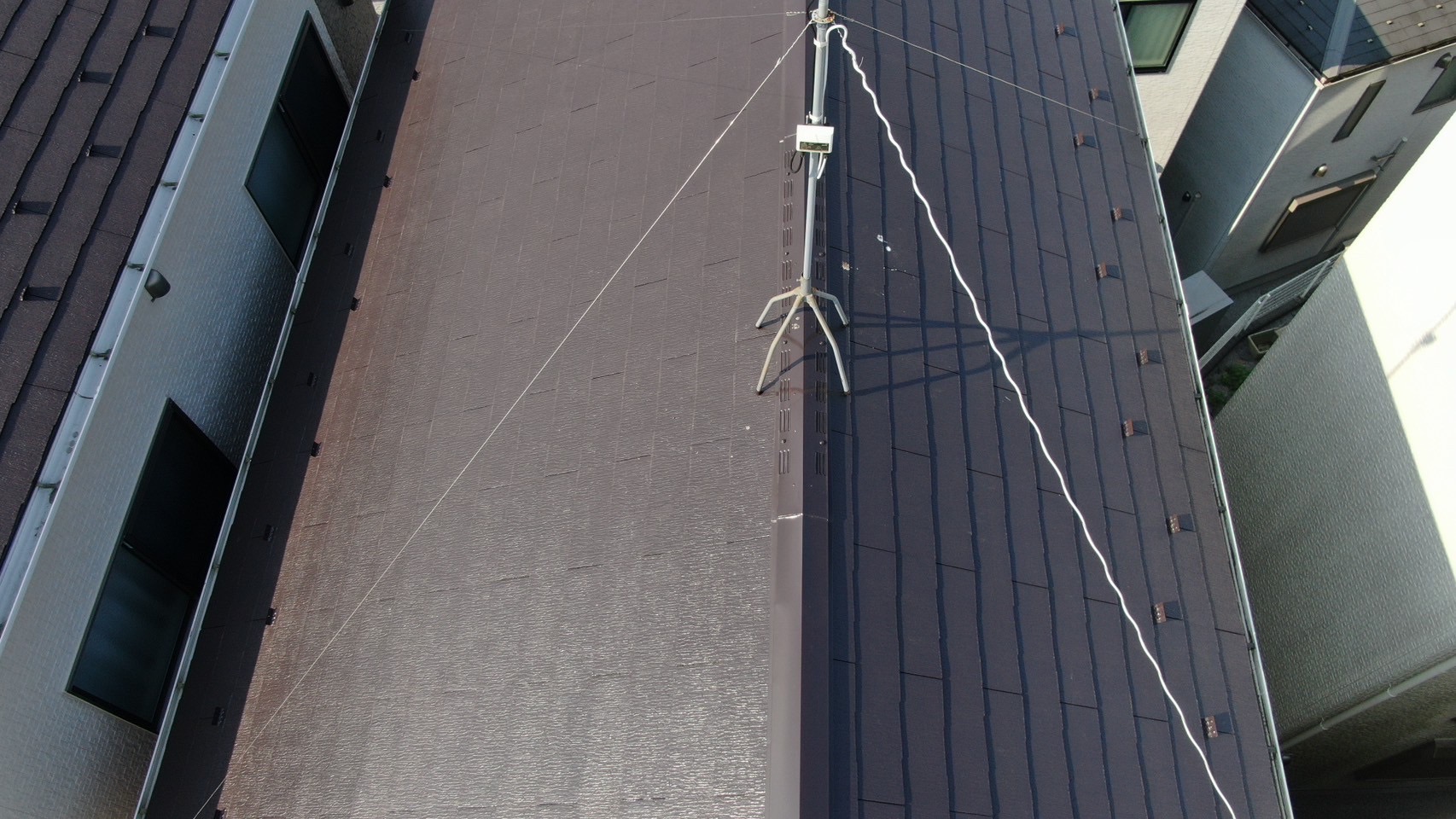 川崎市多摩区｜外壁ダイナミックトップ（KP-376茶系・KP-368緑系）・屋根ダイナミックルーフ（コーヒーブラウン）点検レポート