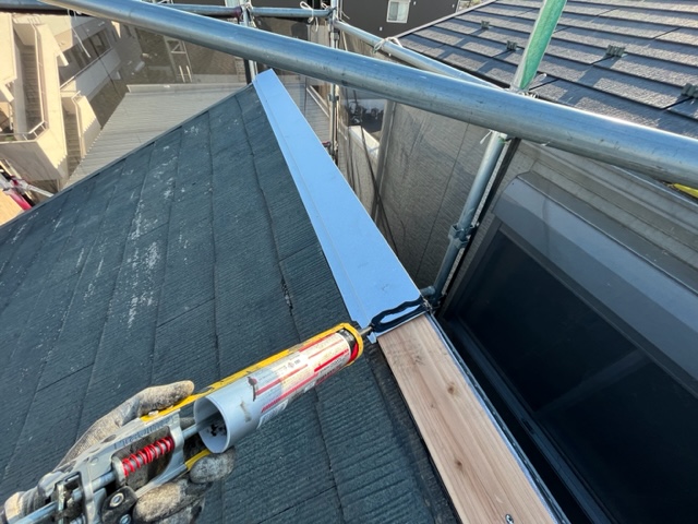 川崎市　中原区　屋根塗装・棟板金交換