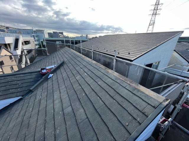 川崎市　中原区　屋根塗装・棟板金交換