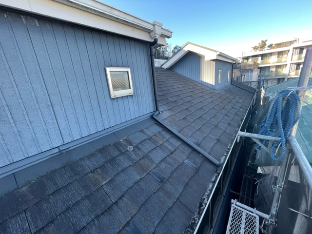 川崎市 高津区 外壁塗装　屋根重ね葺き工事