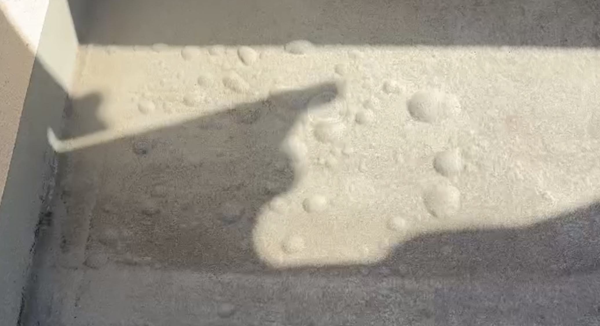 横浜市旭区｜施工したばかりのバルコニー防水が膨れたら。逆勾配と下塗り材の選定ずれで、木部腐朽と白アリまで進んだ雨漏り調査🐣