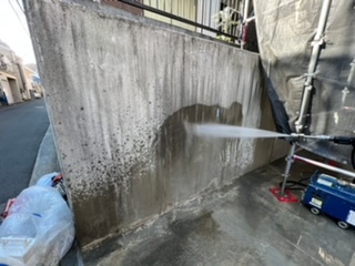 横浜市　南区　土間洗浄・高圧洗浄　工事