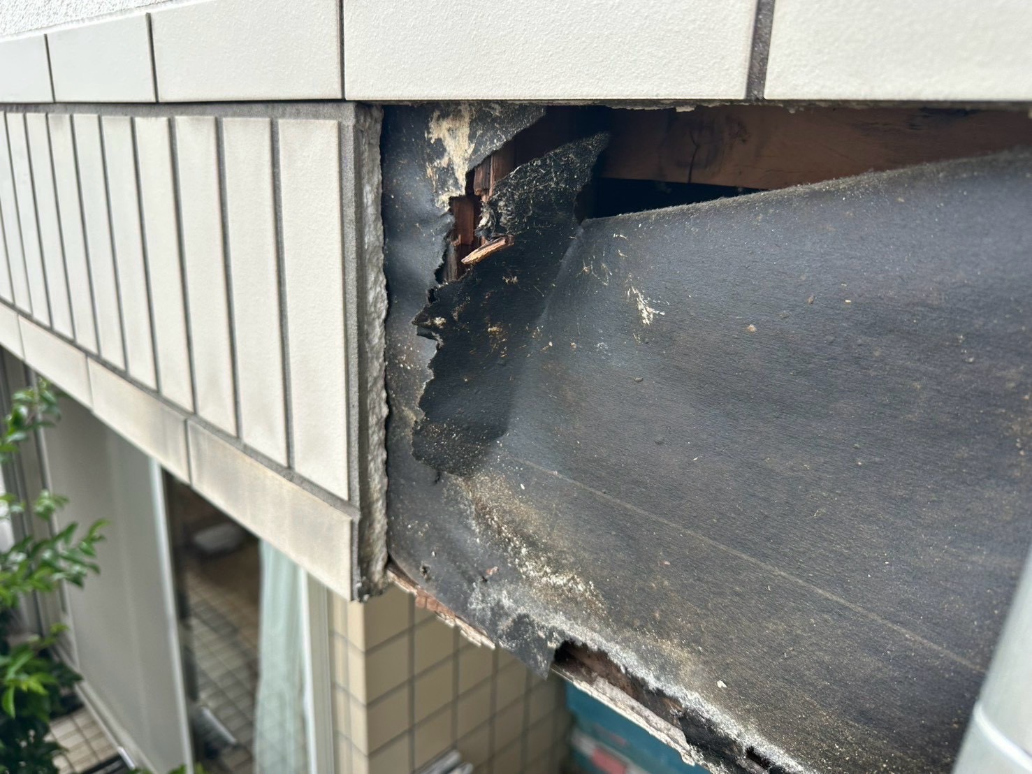 横浜市の雨漏り修理｜バルコニーの雨漏りとバルコニー下部の張り替え💅