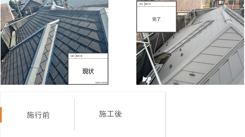 神奈川県横浜市保土ヶ谷区　屋根カバー工法　外壁塗装工事
